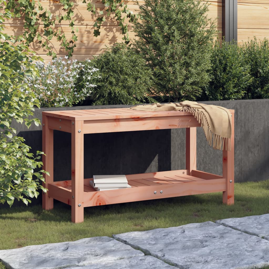 Garden Bench 82.5x35x45 cm Solid Wood Douglas - Outdoor Benches
