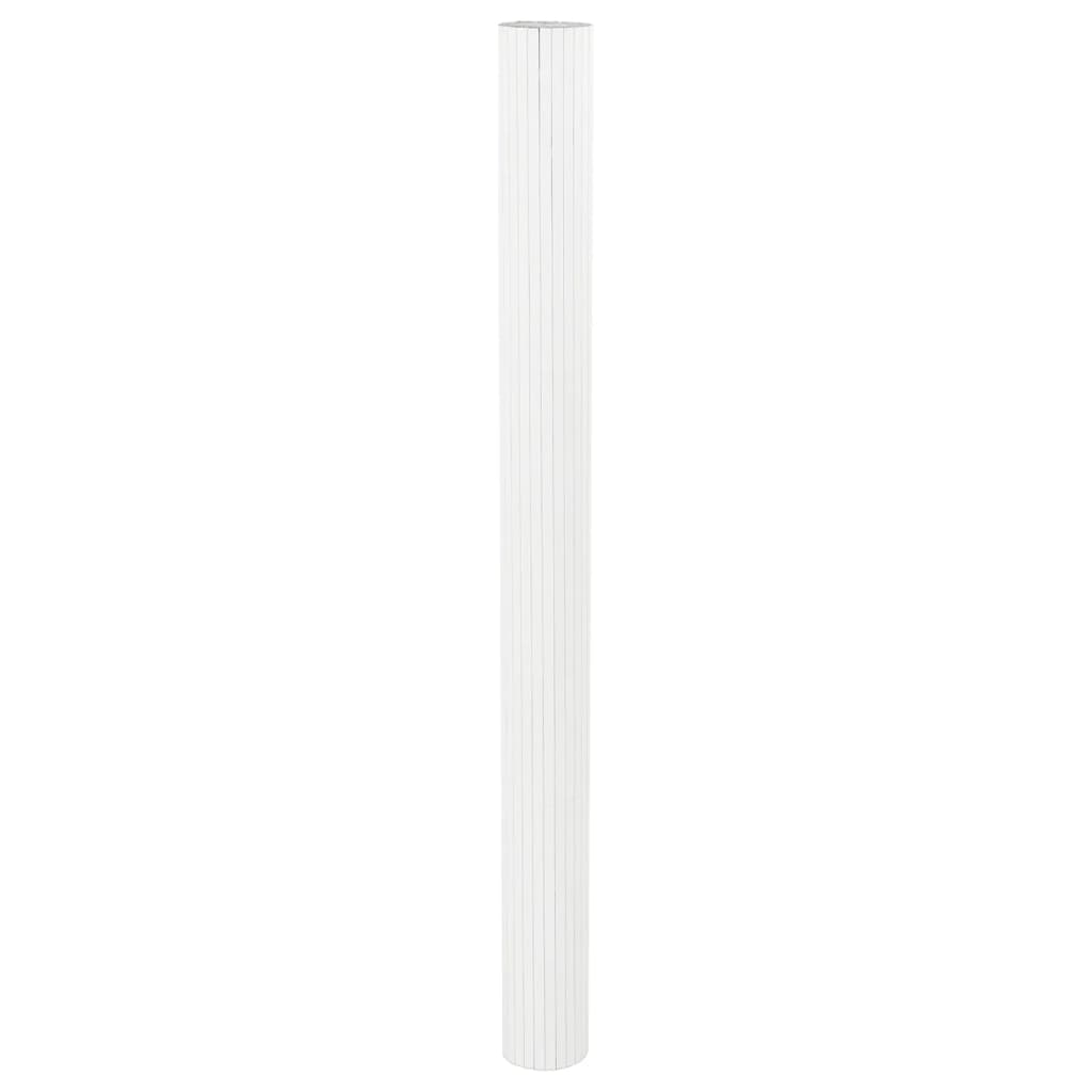Room Divider White 165x600 cm Bamboo - Room Dividers