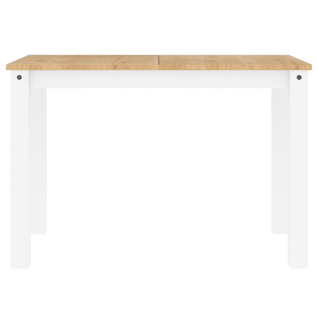 Dining Table Panama White 117x60x75 cm Solid Wood Pine - Kitchen & Dining Room Tables